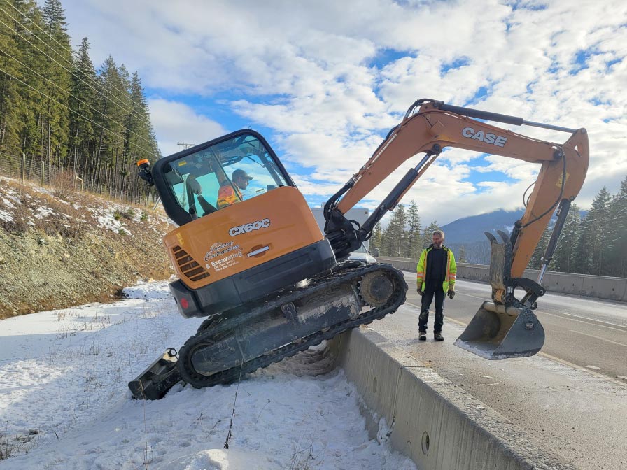 Equipment Services at Brian Jackson Contracting Logo - Golden, BC