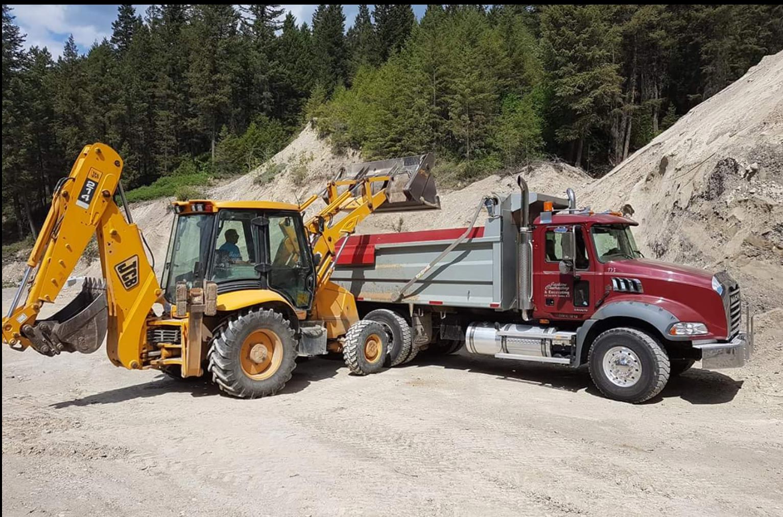 Equipment at Brian Jackson Contracting - Golden, BC