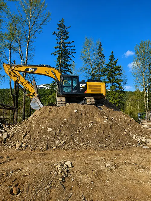 Equipment Services at Brian Jackson Contracting Logo - Golden, BC